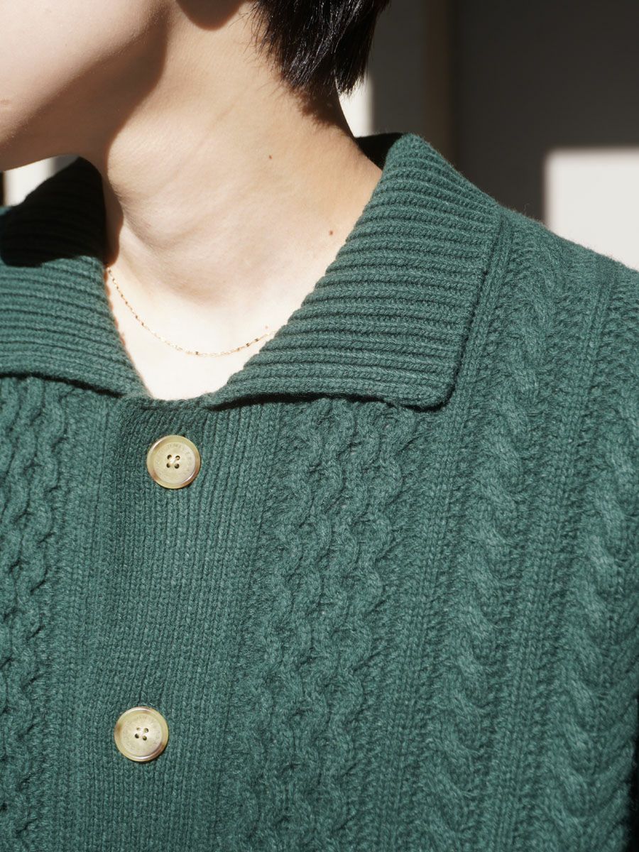 カーディガン Alan knit cardigan ALAN KNIT CARDIGAN[GREEN] | 1LDK (ワンエルディーケー) 公式サイト