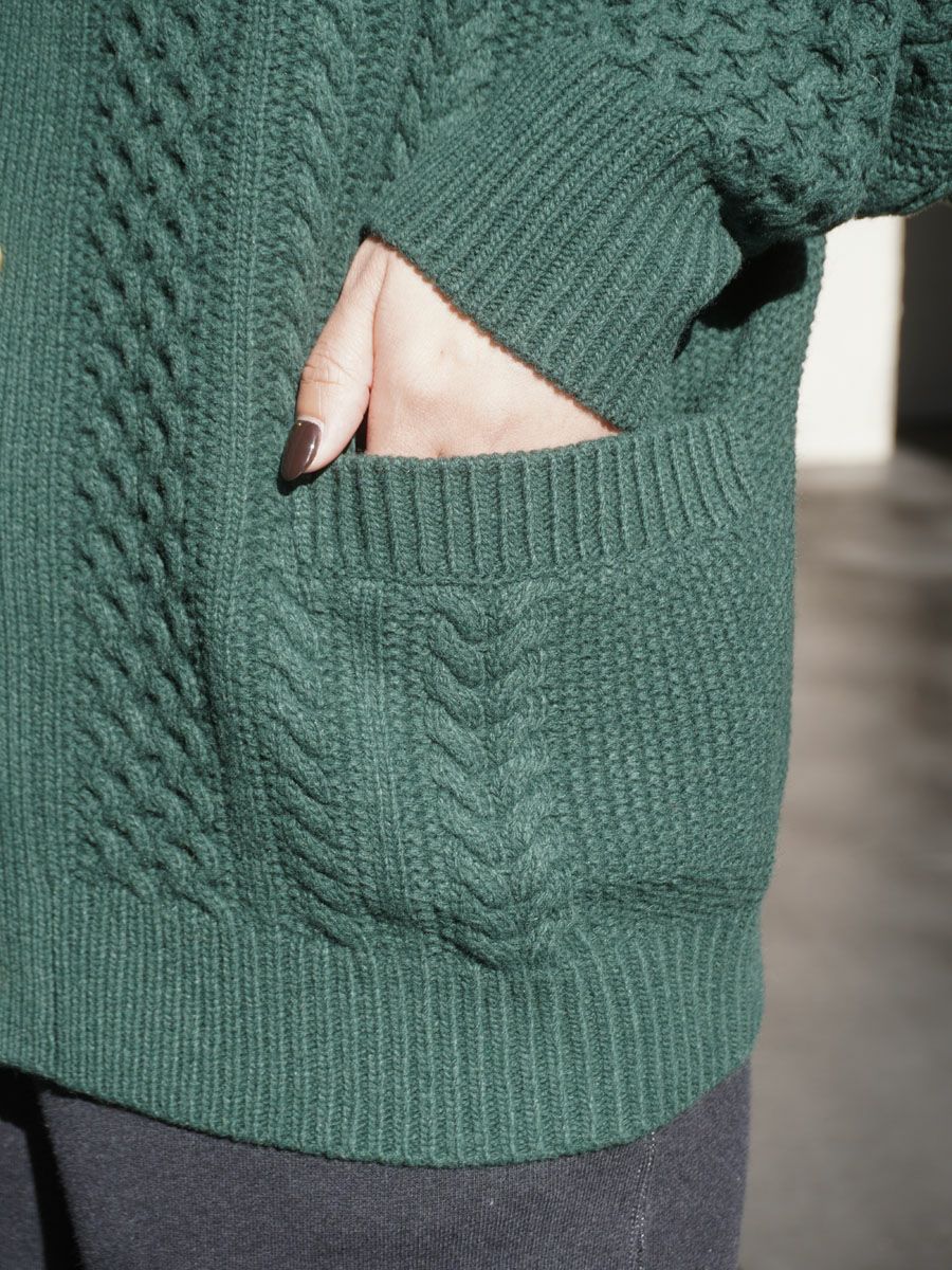 カーディガン Alan knit cardigan ALAN KNIT CARDIGAN[GREEN] | 1LDK (ワンエルディーケー) 公式サイト