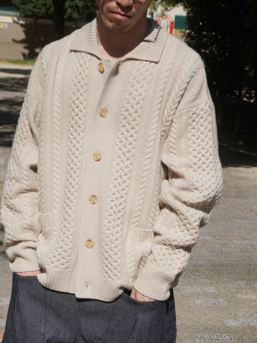 カーディガン Alan knit cardigan ALAN KNIT CARDIGAN[GREEN] | 1LDK (ワンエルディーケー) 公式サイト