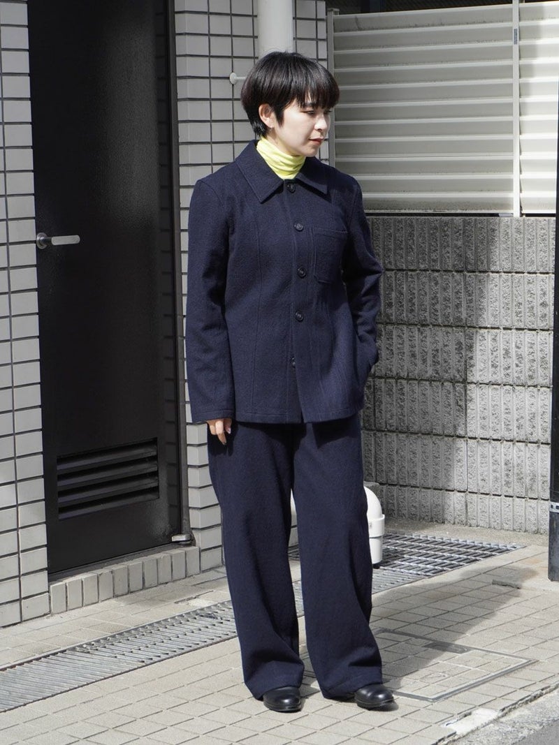 FULLING WOOL SHIRT JACKET[NAVY] | 1LDK (ワンエルディーケー) 公式サイト