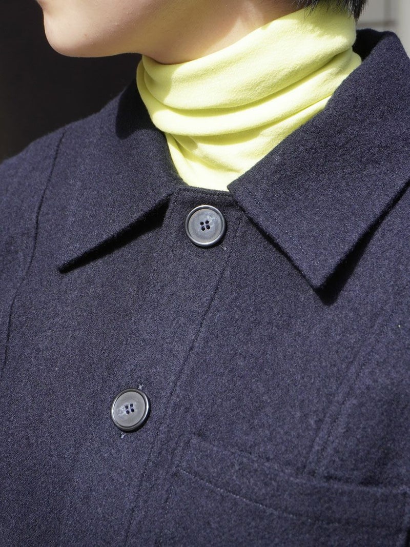 FULLING WOOL SHIRT JACKET[NAVY] | 1LDK (ワンエルディーケー) 公式サイト
