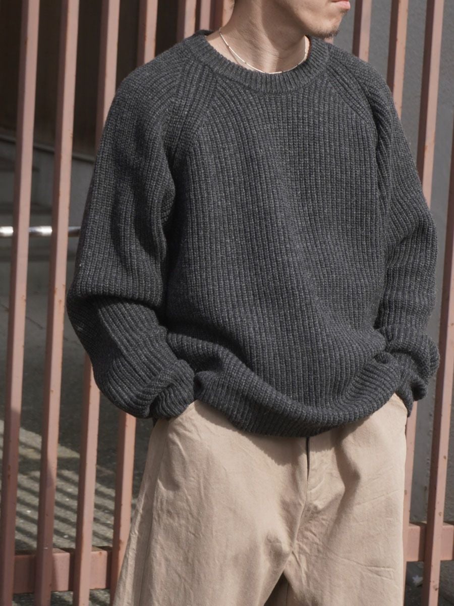 WARREN SCOTT CREWNECK KNIT[GRAY] | 1LDK (ワンエルディーケー) 公式