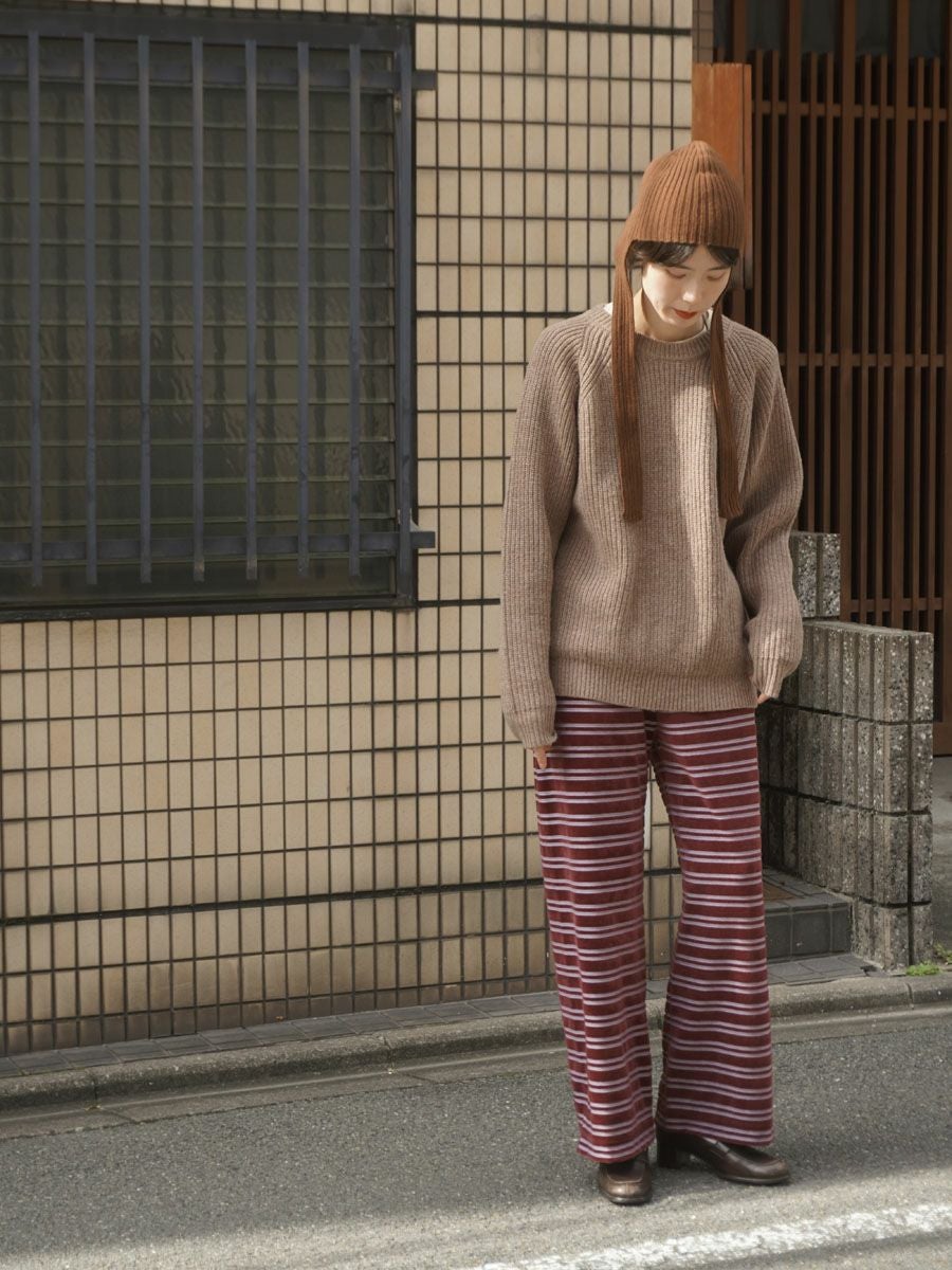 WARREN SCOTT CREWNECK KNIT[L.BROWN] | 1LDK (ワンエルディーケー