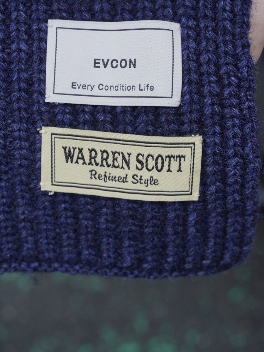 WARREN SCOTT KNIT SCARF[NAVY] | 1LDK (ワンエルディーケー) 公式サイト
