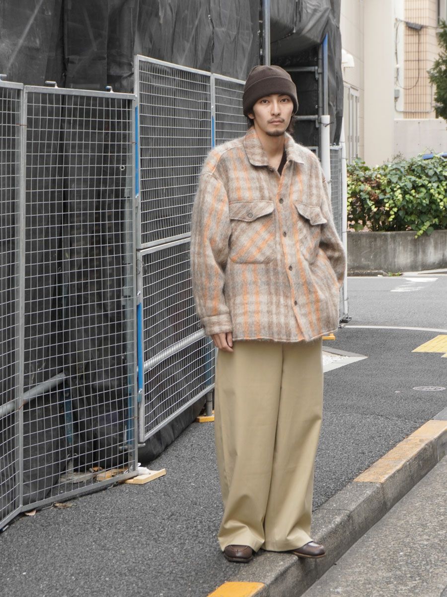 CPO SHIRT JACKET[BEIGE×ORANGE] | 1LDK (ワンエルディーケー) 公式サイト