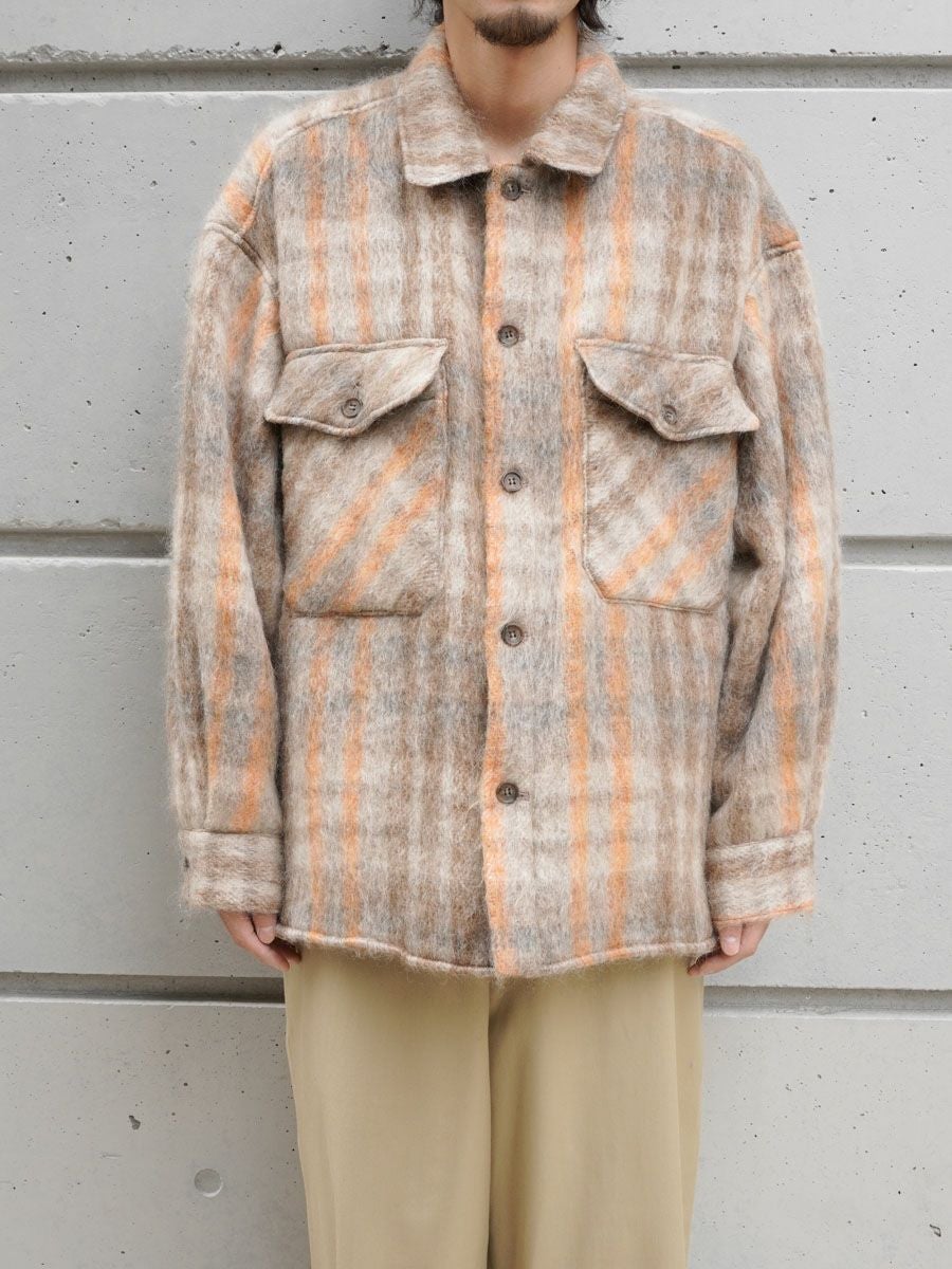 CPO SHIRT JACKET[BEIGE×ORANGE] | 1LDK (ワンエルディーケー) 公式サイト