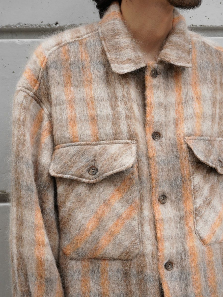CPO SHIRT JACKET[BEIGE×ORANGE] | 1LDK (ワンエルディーケー) 公式サイト