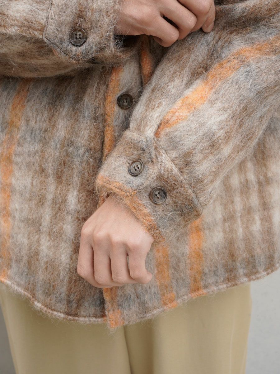 CPO SHIRT JACKET[BEIGE×ORANGE] | 1LDK (ワンエルディーケー) 公式サイト