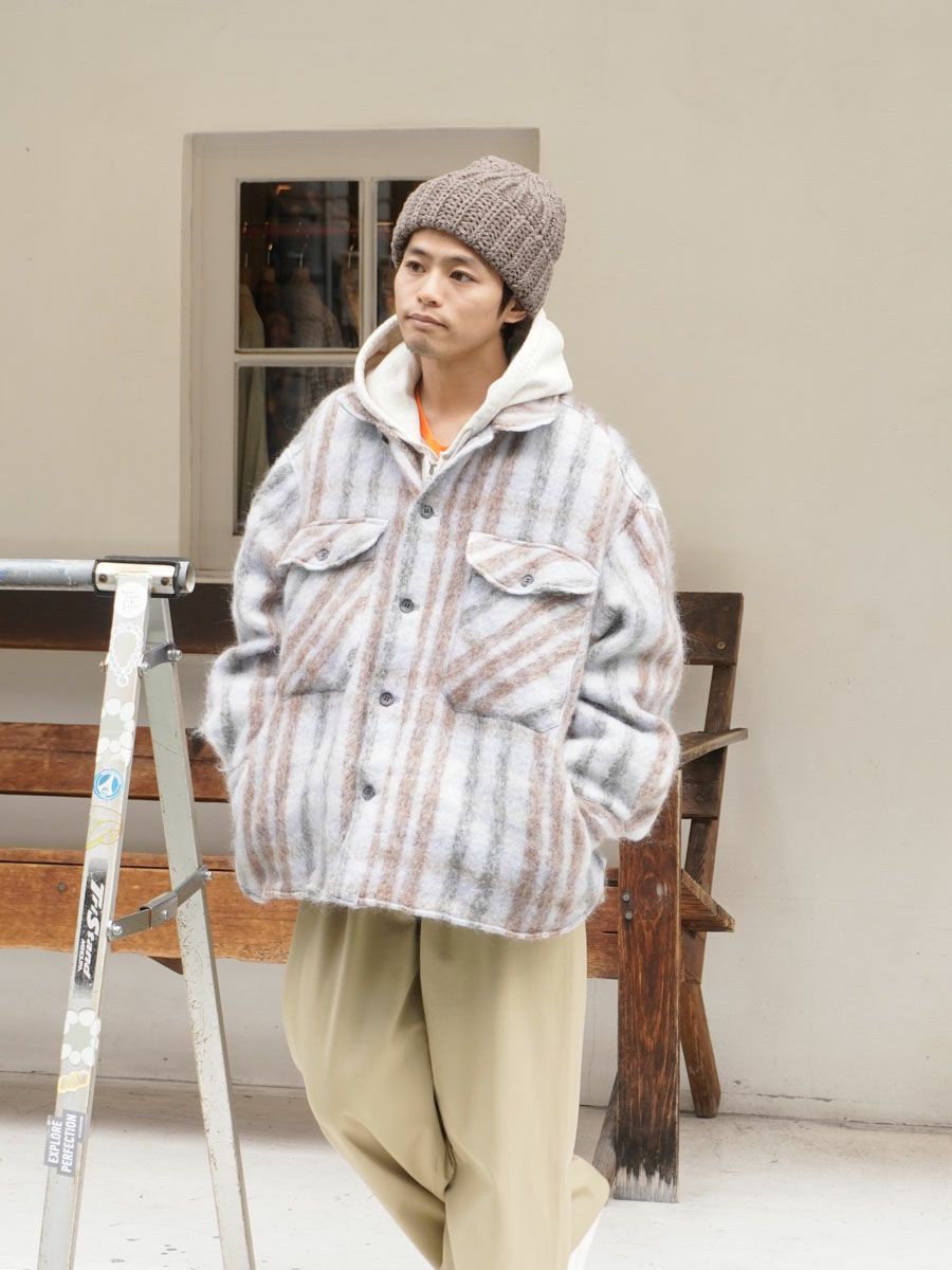 is-ness CPO SHIRT JACKET M パープル is-ness（イズネス) CPO SHIRT JACKETご紹介 - BOOMERANG,Lola