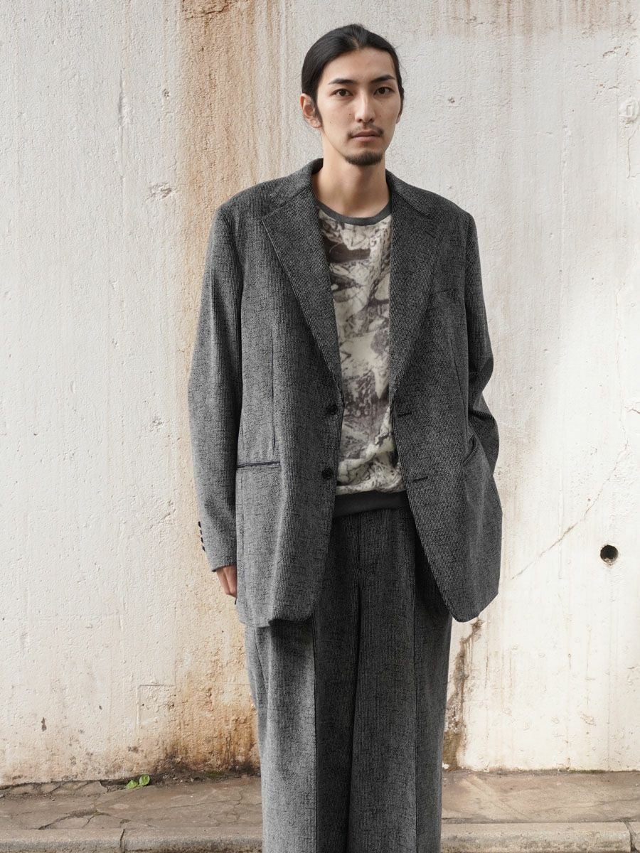 TAILORED JACKET[BLACK×GRAY] | 1LDK (ワンエルディーケー) 公式サイト