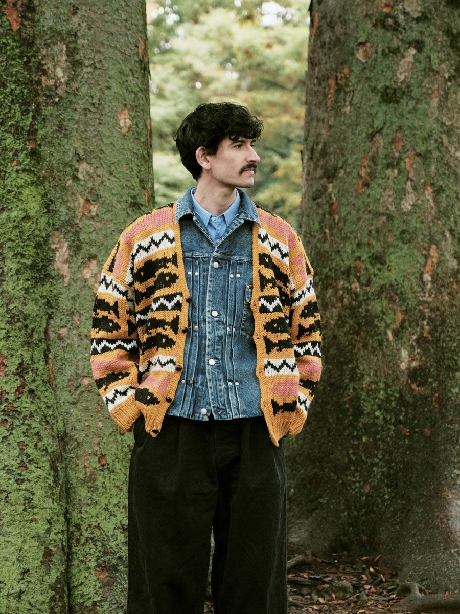 Ex.Hand knitting cardigan for 1LDK[ORANGE] | 1LDK (ワンエルディー