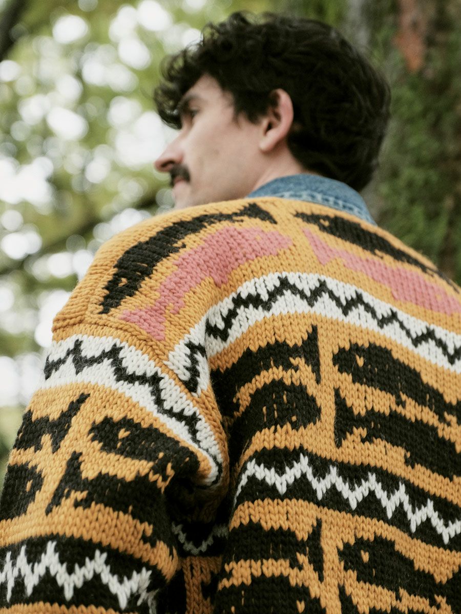 Ex.Hand knitting cardigan for 1LDK[ORANGE] | 1LDK (ワンエルディー
