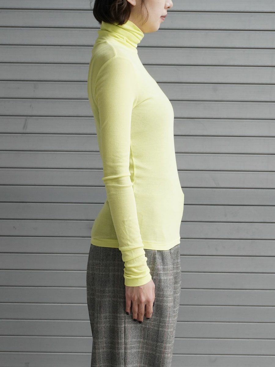 Twisted Cotton Turtle Neck[Lemon] | 1LDK (ワンエルディーケー) 公式