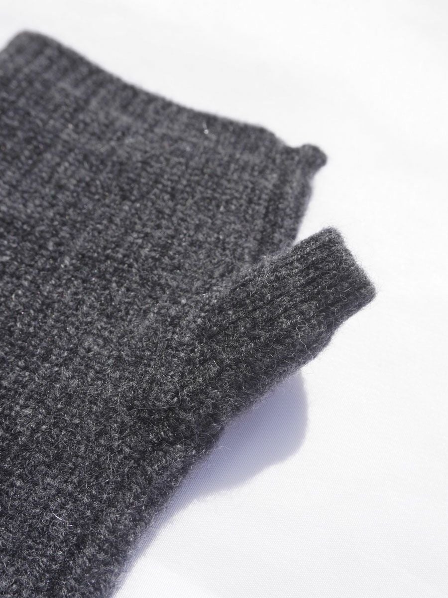 CASHMERE BLENDED ARM WARMERS[CHARCOAL] | 1LDK (ワンエルディーケー