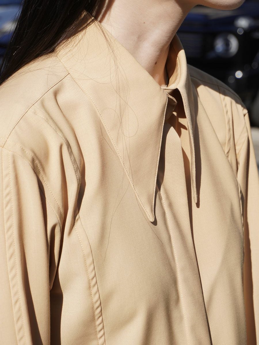 Jade Point Collar Shirt[SAND] | 1LDK (ワンエルディーケー) 公式サイト