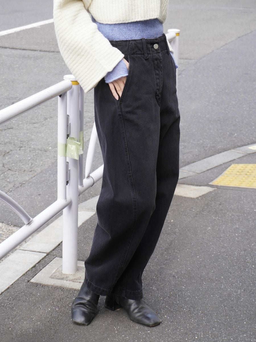 AKERMAN DENIM PANT[WASHED BLACK] | 1LDK (ワンエルディーケー) 公式