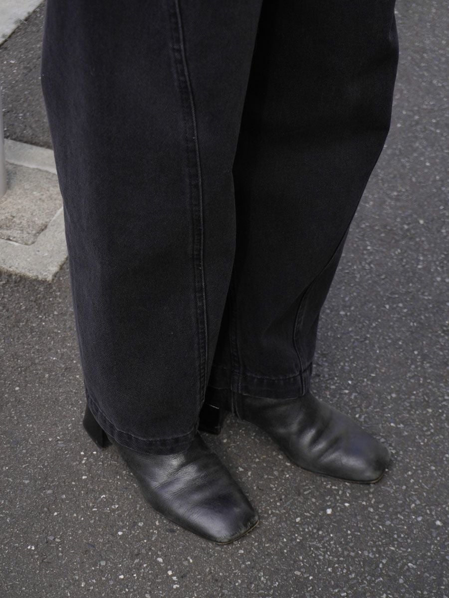 AKERMAN DENIM PANT[WASHED BLACK] | 1LDK (ワンエルディーケー) 公式