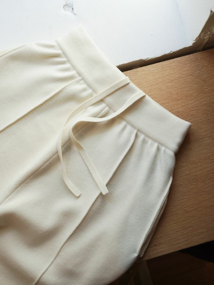 WOOL KNIT TRACK PT[ECRU] | 1LDK (ワンエルディーケー) 公式サイト