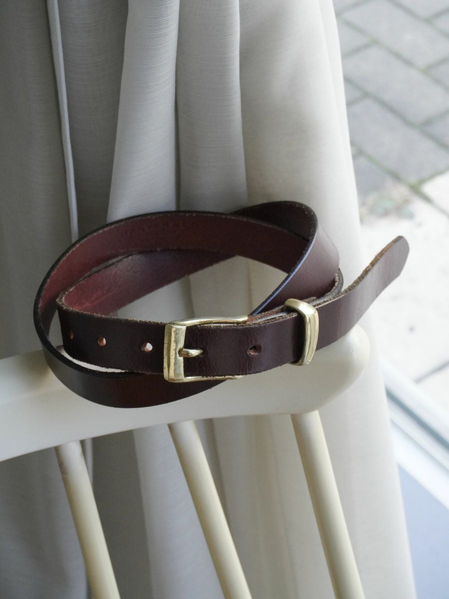 BRIDLE LEATHER BELT[WINE] | 1LDK (ワンエルディーケー) 公式サイト