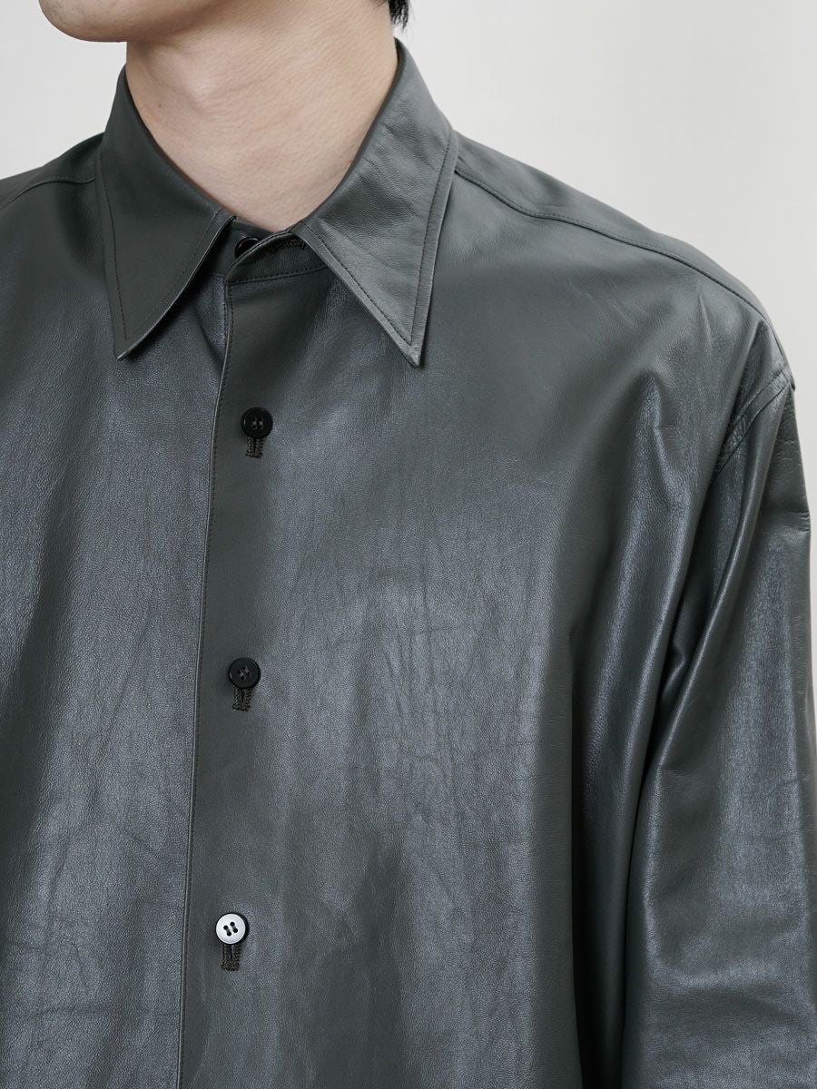 LAMB LEATHER SHIRT[GREEN] | 1LDK (ワンエルディーケー) 公式サイト