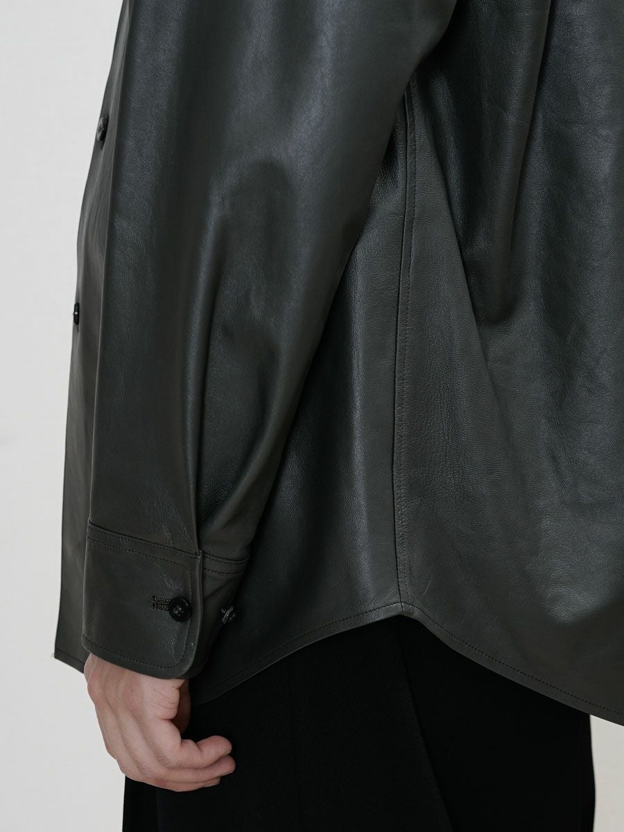 LAMB LEATHER SHIRT[GREEN] | 1LDK (ワンエルディーケー) 公式サイト