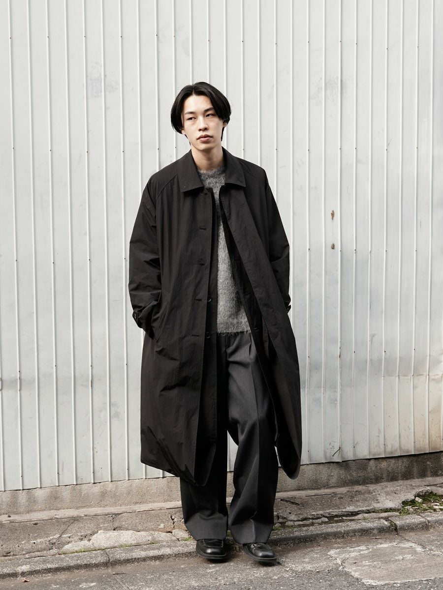 OVERSIZED LAYERED COMBINATION COAT[BLACK] | 1LDK (ワンエルディー