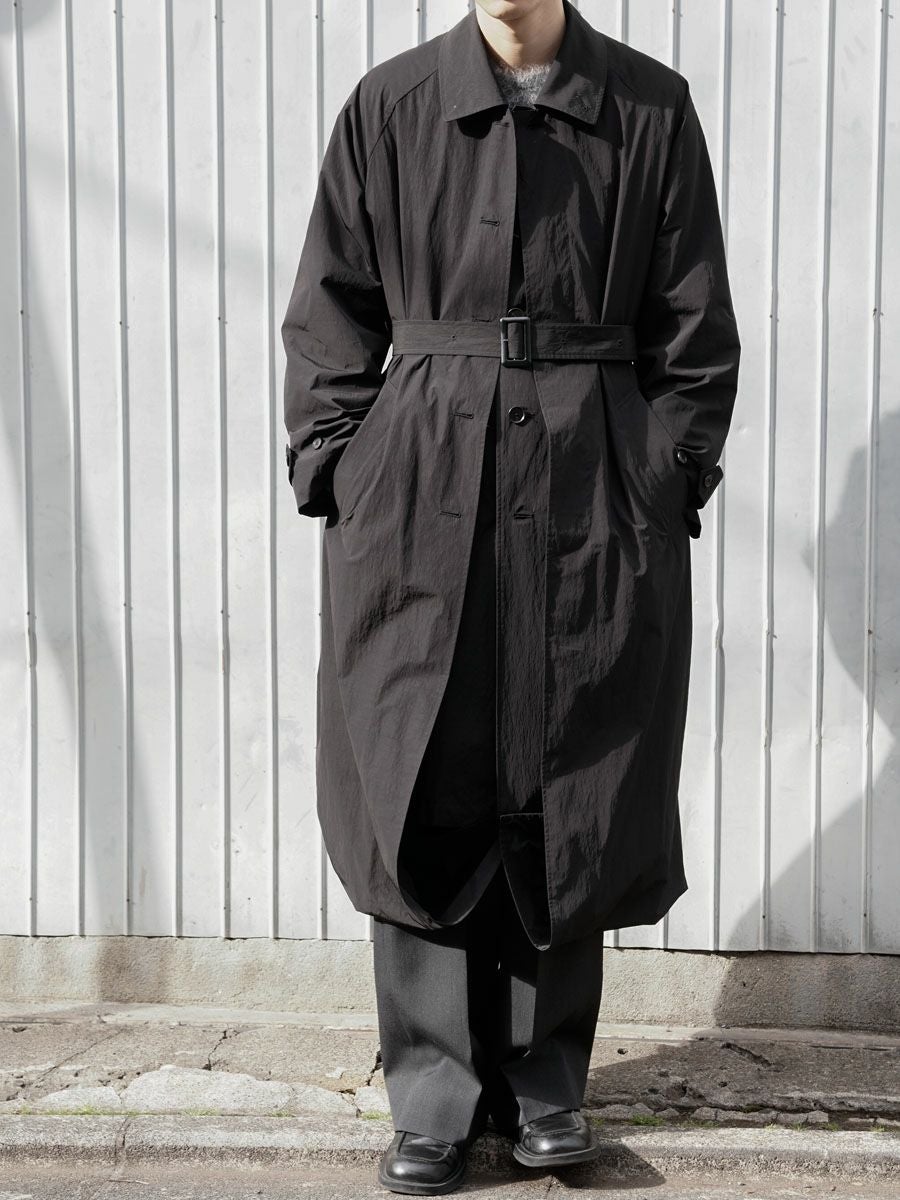 OVERSIZED LAYERED COMBINATION COAT[BLACK] | 1LDK (ワンエルディー