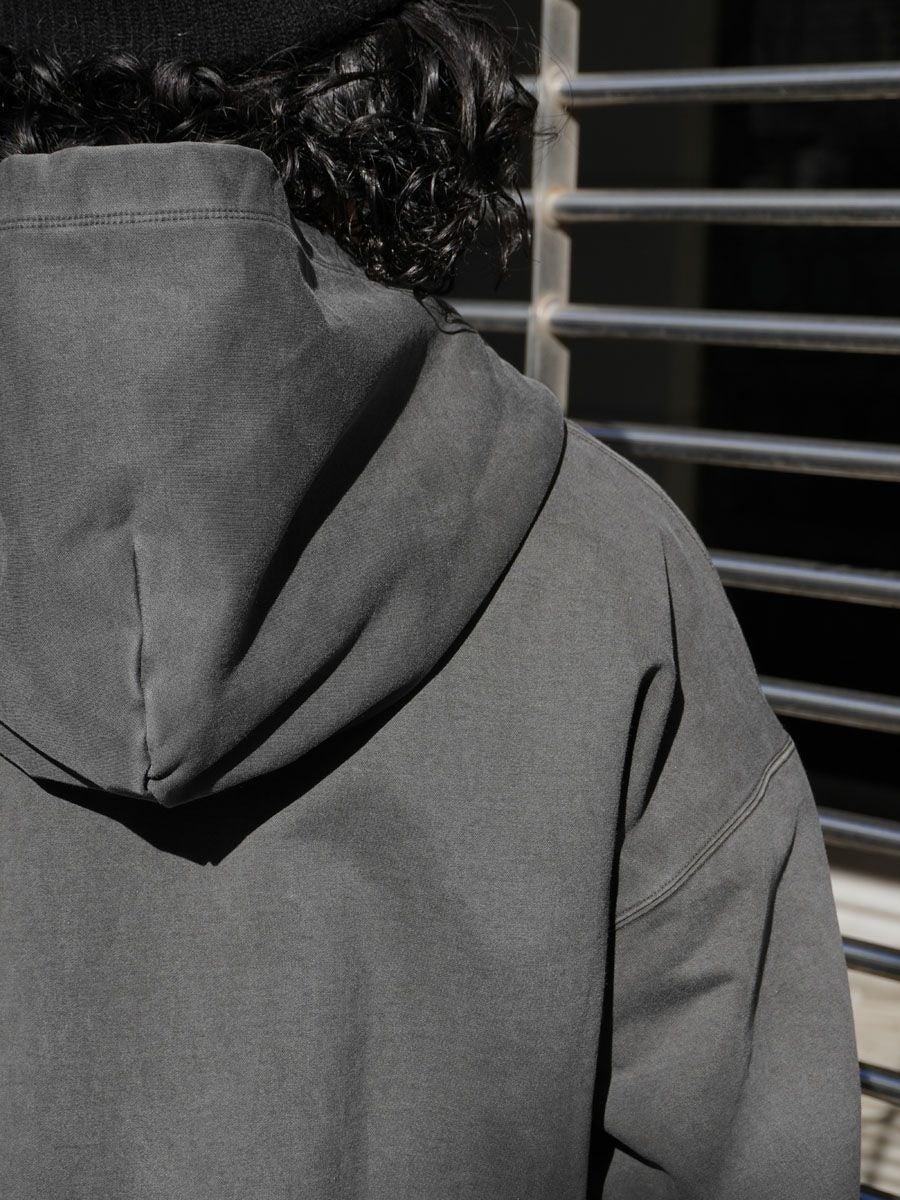 36G Fine Sweat Zip Hoodie[CHARCOAL PIGMENT] | 1LDK (ワンエルディー