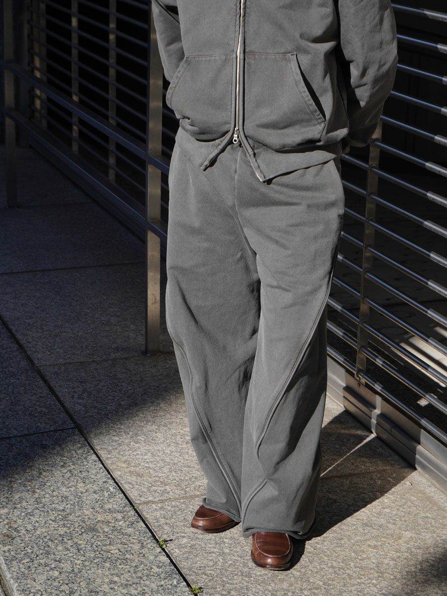 c.pcampany ルーズフィットパンツ48 36G Fine Sweat Draping Easy Pants[CHARCOAL PIGMENT] | 1LDK (ワン
