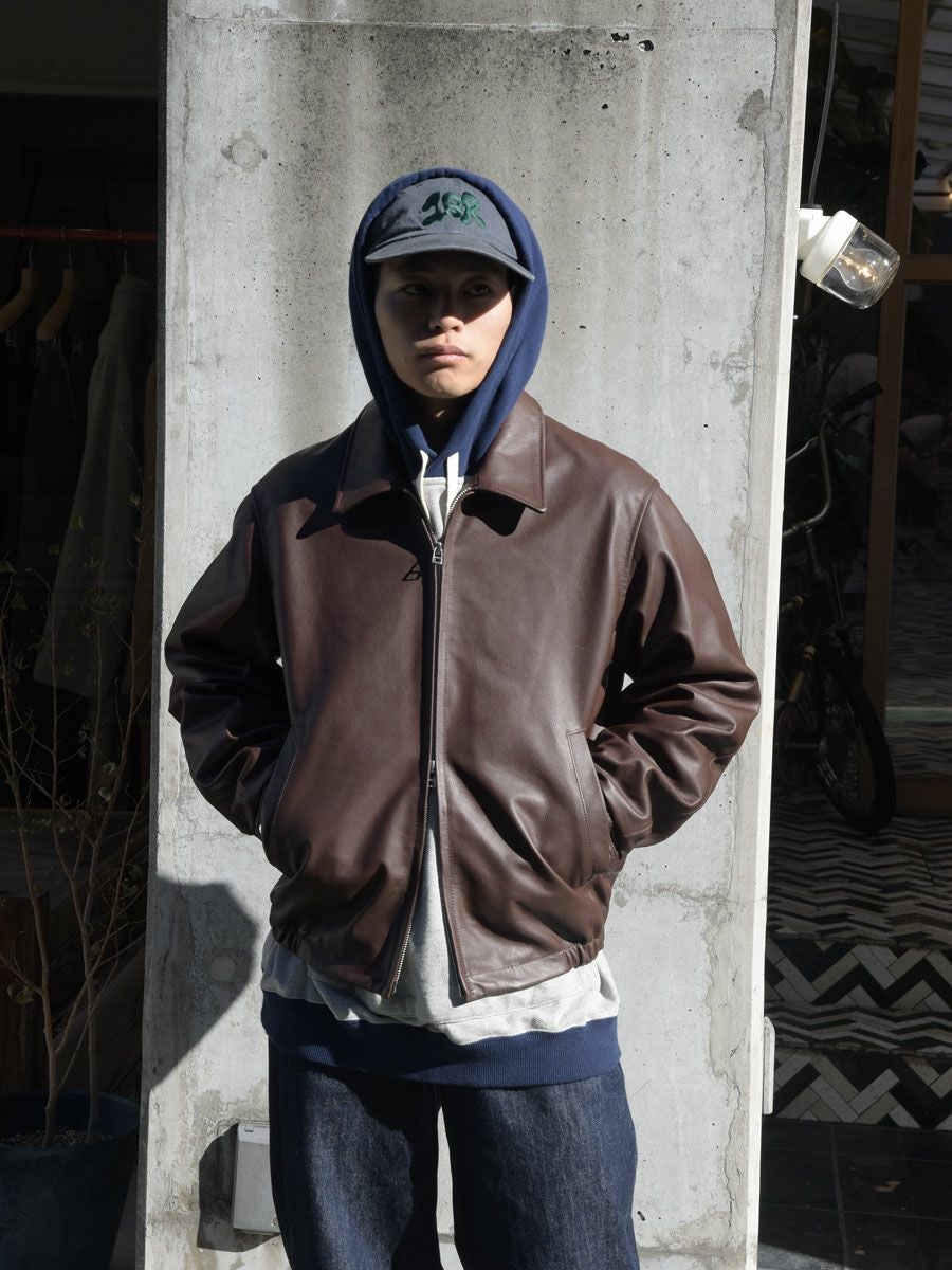 LEATHER BLOUSON[BROWN] | 1LDK (ワンエルディーケー) 公式サイト