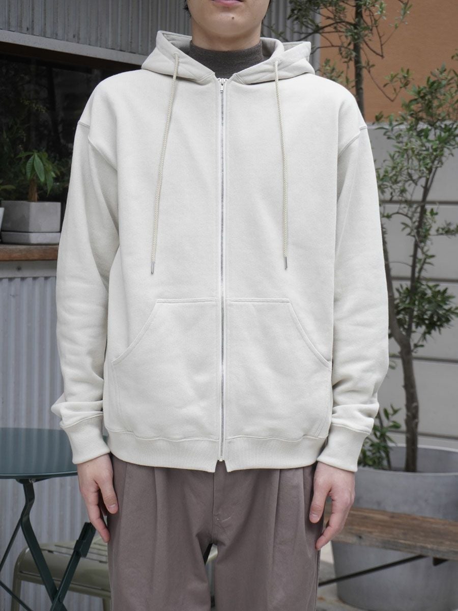 COTTON ZIP UP HOODIE[IVORY] | 1LDK (ワンエルディーケー) 公式サイト