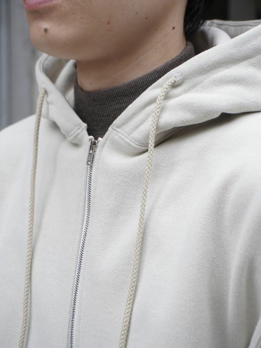 COTTON ZIP UP HOODIE[IVORY] | 1LDK (ワンエルディーケー) 公式サイト