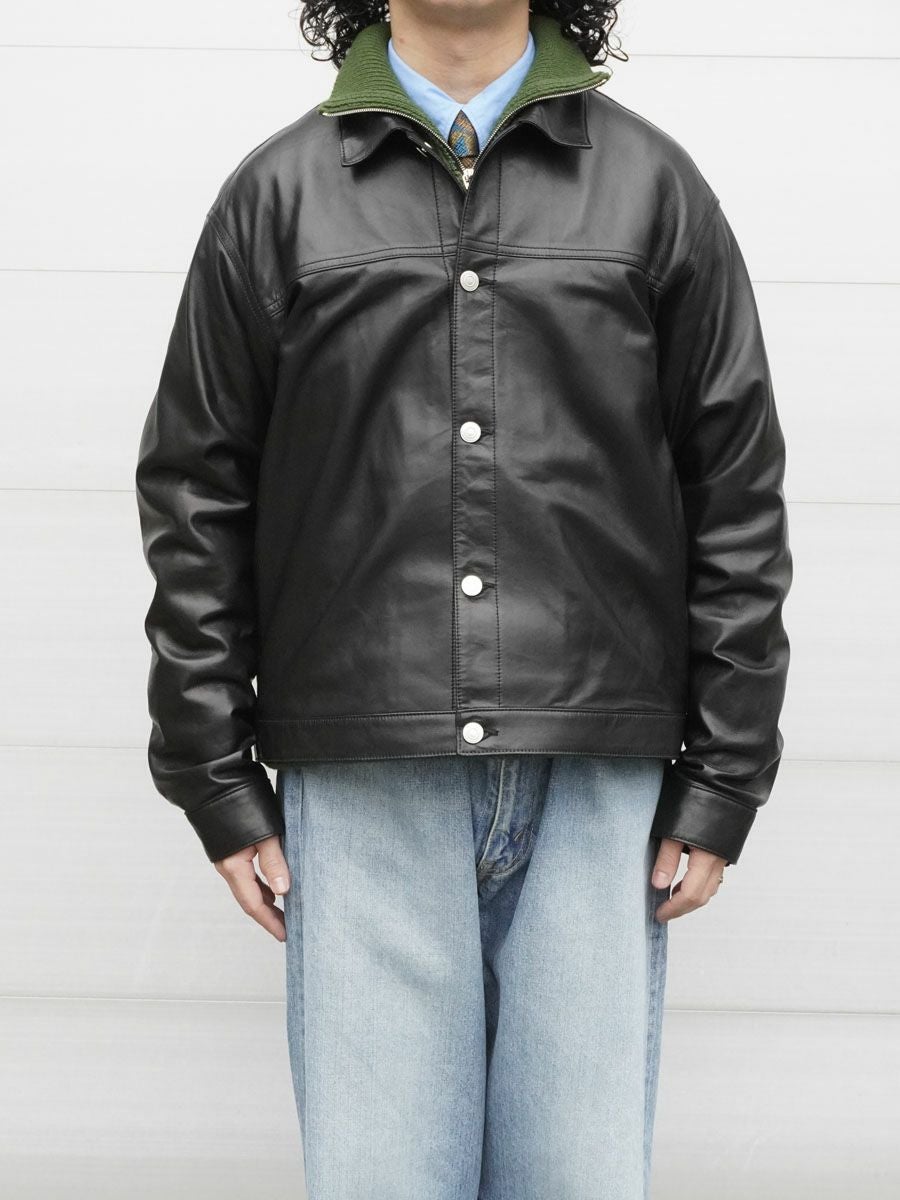 Unlikely Zero Leather Trucker JKT[BLACK] | 1LDK (ワンエルディー