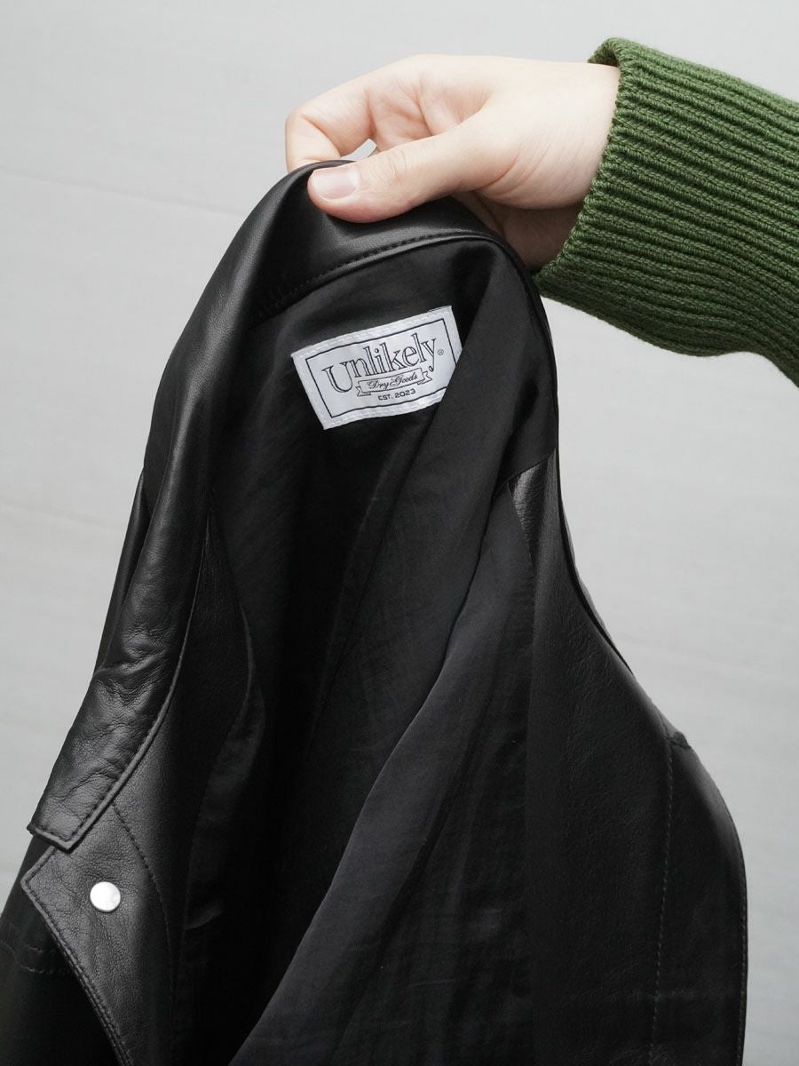 Unlikely Zero Leather Trucker JKT[BLACK] | 1LDK (ワンエルディー