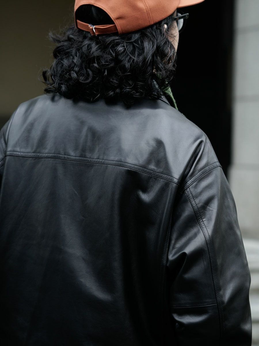 Unlikely Zero Leather Trucker JKT[BLACK] | 1LDK (ワンエルディー