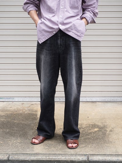 5POCKET BUGGIE DENIM PANTS[WASH BLACK] | 1LDK (ワンエルディーケー 