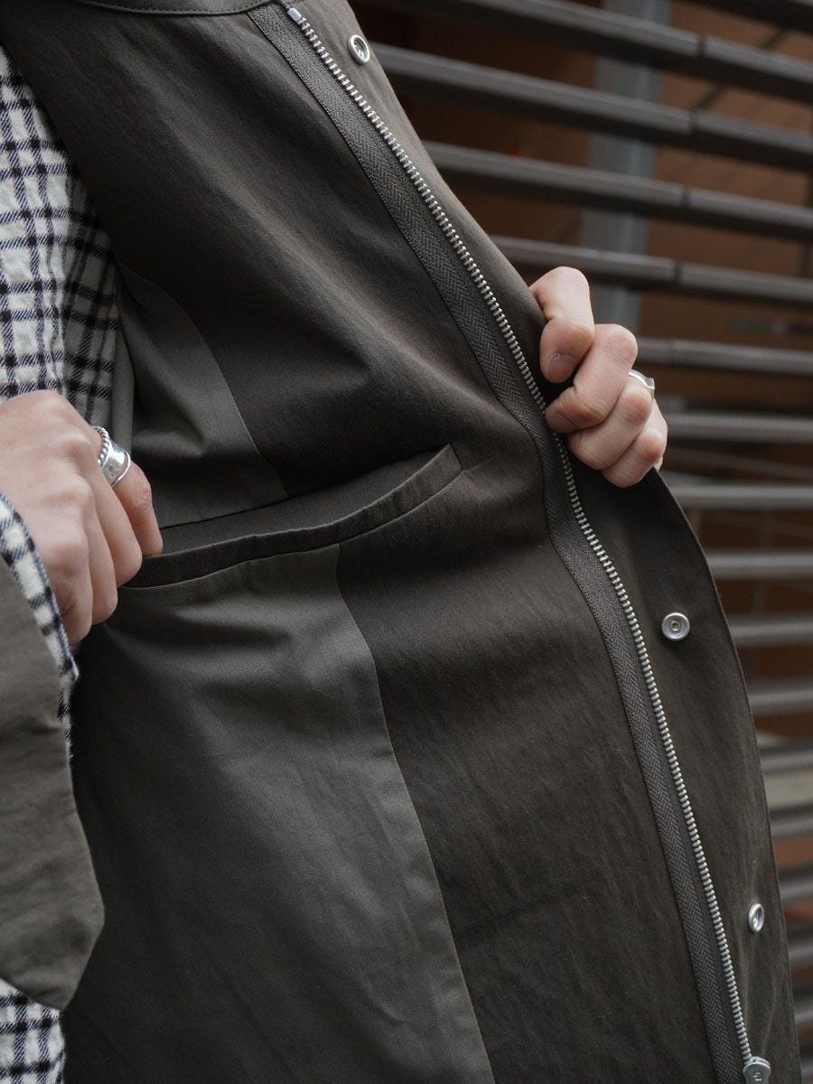 STUDIO NICHOLSON レザーアノラック size M SHORT ANORAK JACKET[PEAT] | 1LDK (ワンエルディーケー) 公式サイト