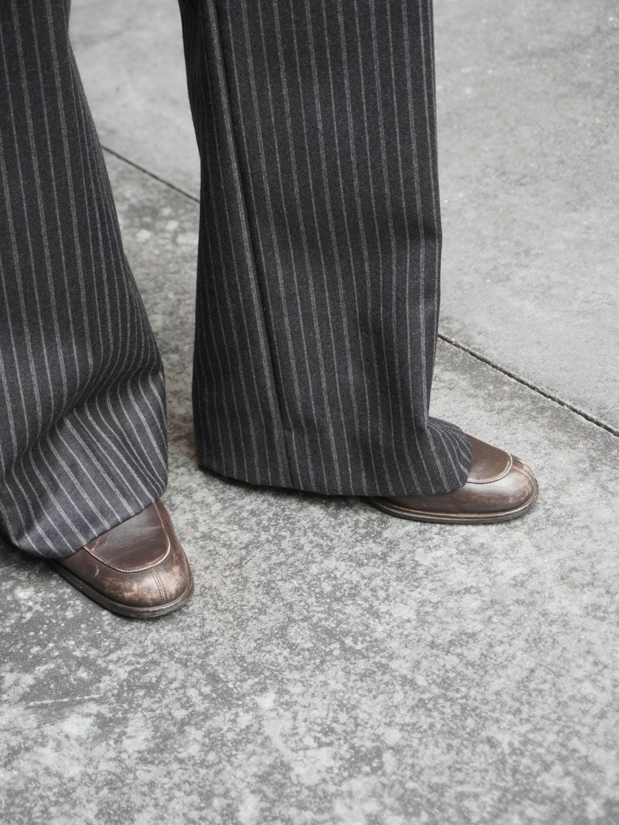 Primary Trousers[ANTHRACITE MULTI STRIPE WOOL] | 1LDK (ワンエル