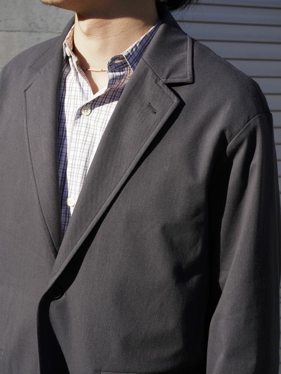 46G SOLARO 2B Jacket[CHARCOAL BLACK] | 1LDK (ワンエルディーケー
