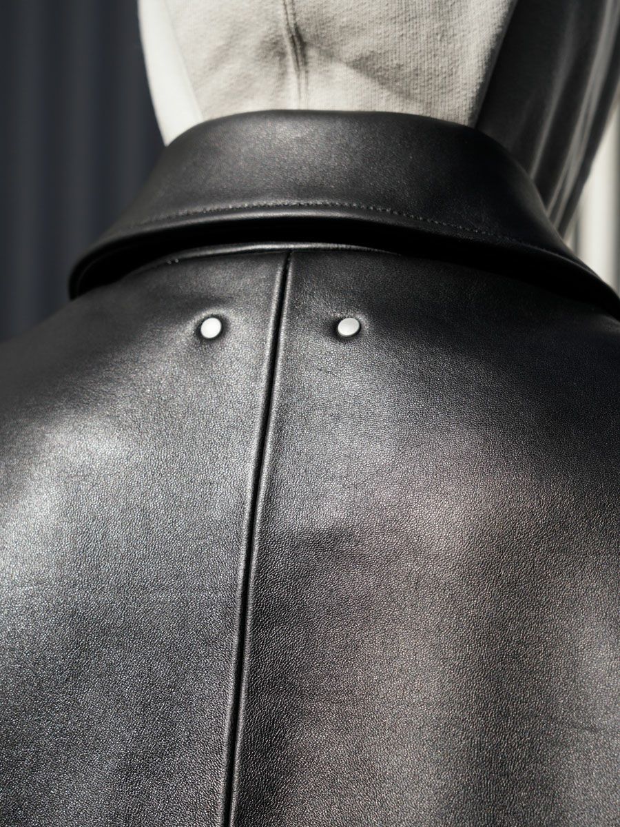 SHEEP LEATHER ZIP SHORT JACKET[BLACK] | 1LDK (ワンエルディーケー