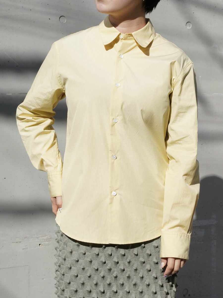 MY BASIC REGULAR COLLAR SHIRT SMALL STRIPE[ECRU] | 1LDK (ワンエル