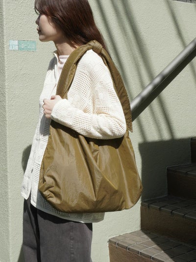 KNOTTED NYLON SHOULDER BAG[BLACK] | 1LDK (ワンエルディーケー) 公式 