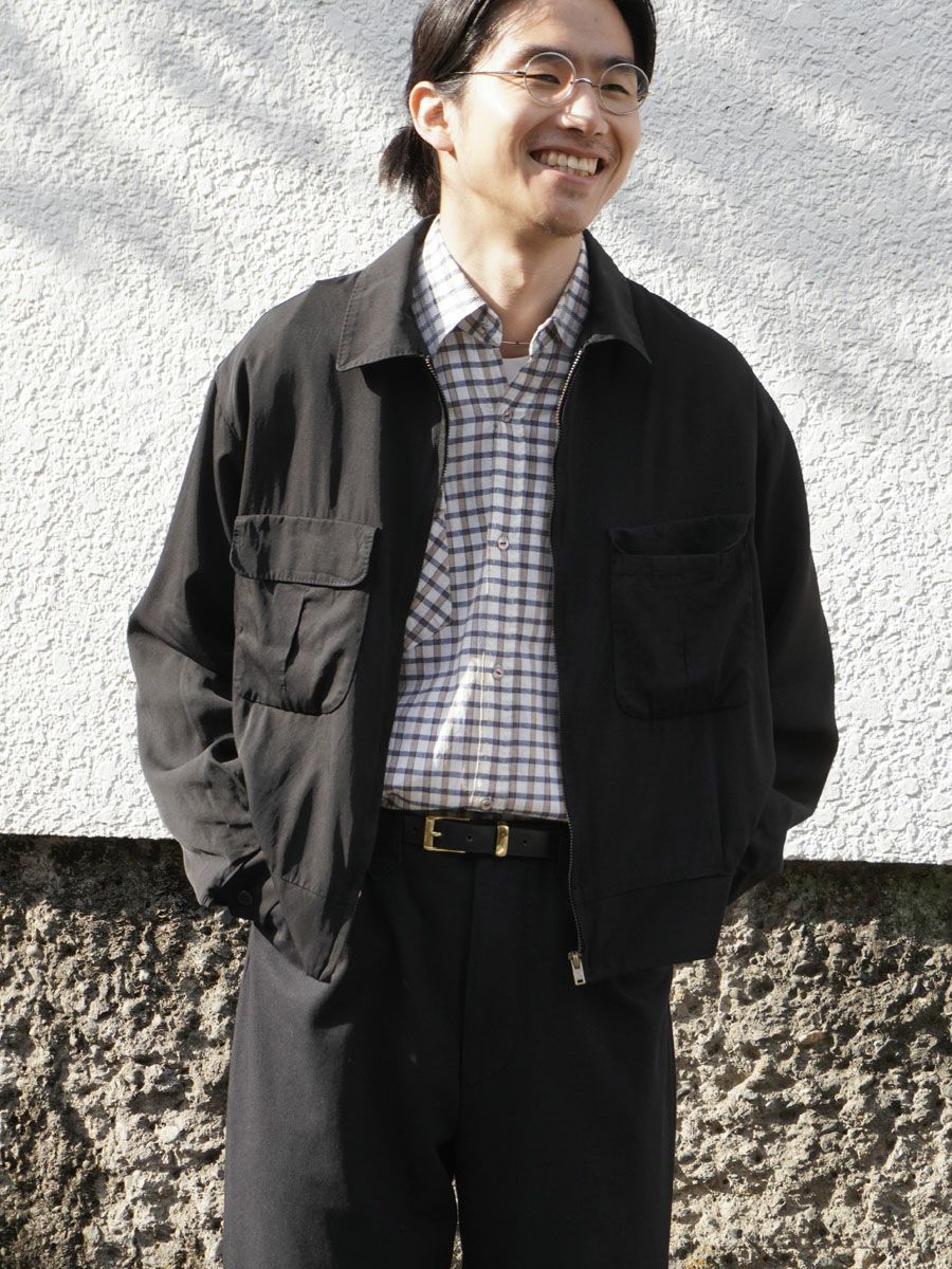 Unlikely Gabardine Sports Jacket[Black] | 1LDK (ワンエルディーケー