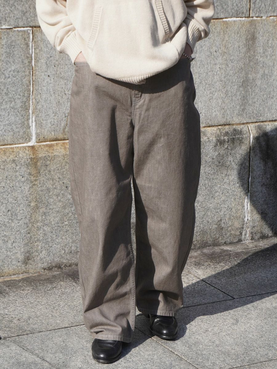 10.5oz BAGGY DENIM[GRAY] | 1LDK (ワンエルディーケー) 公式サイト