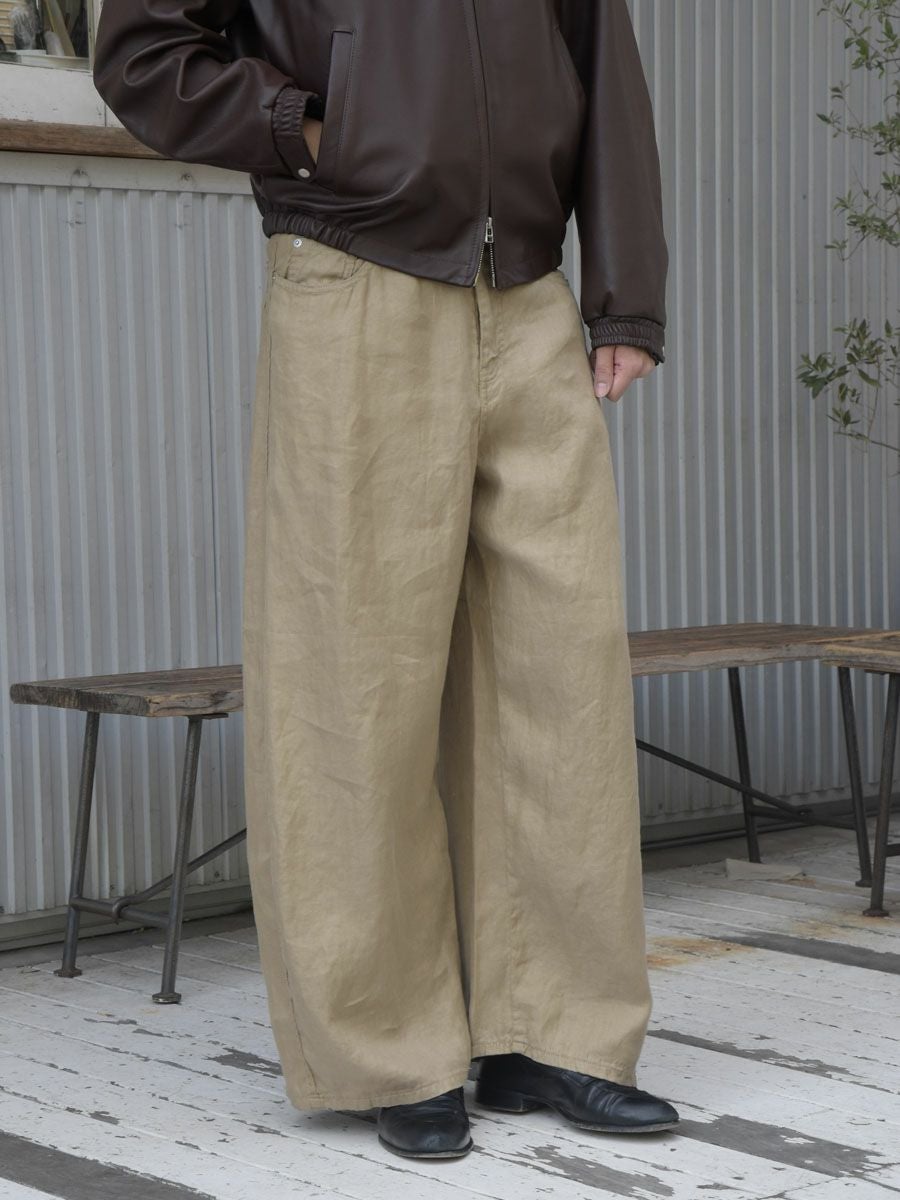 Puckering wide pants[CAMEL] | 1LDK (ワンエルディーケー) 公式サイト