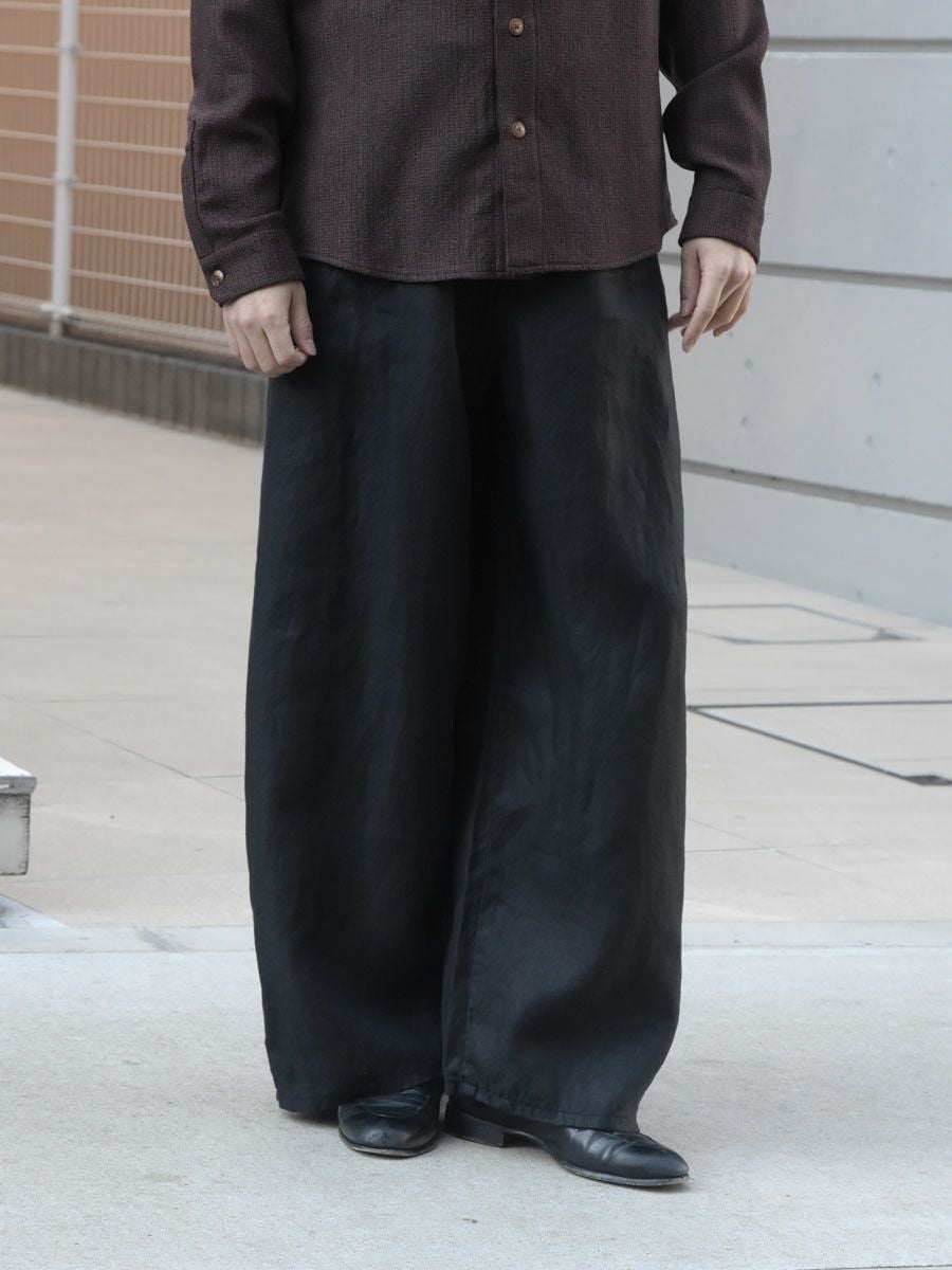 Puckering wide pants[BLACK] | 1LDK (ワンエルディーケー) 公式サイト
