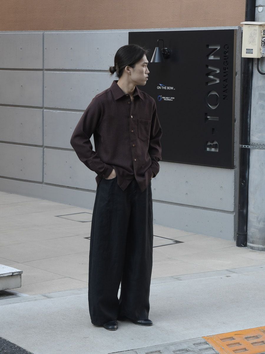 Puckering wide pants[BLACK] | 1LDK (ワンエルディーケー) 公式サイト