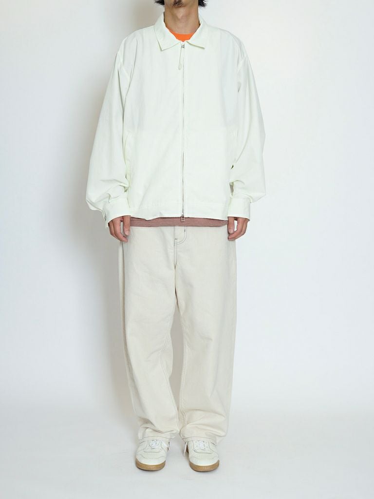 SHIPS: EUSEBIO社製生地 ジャージ ジャケット　オフホワイトMサイズ NYLON DRIZZLER JACKET[OFF WHITE] | 1LDK (ワンエルディーケー) 公式