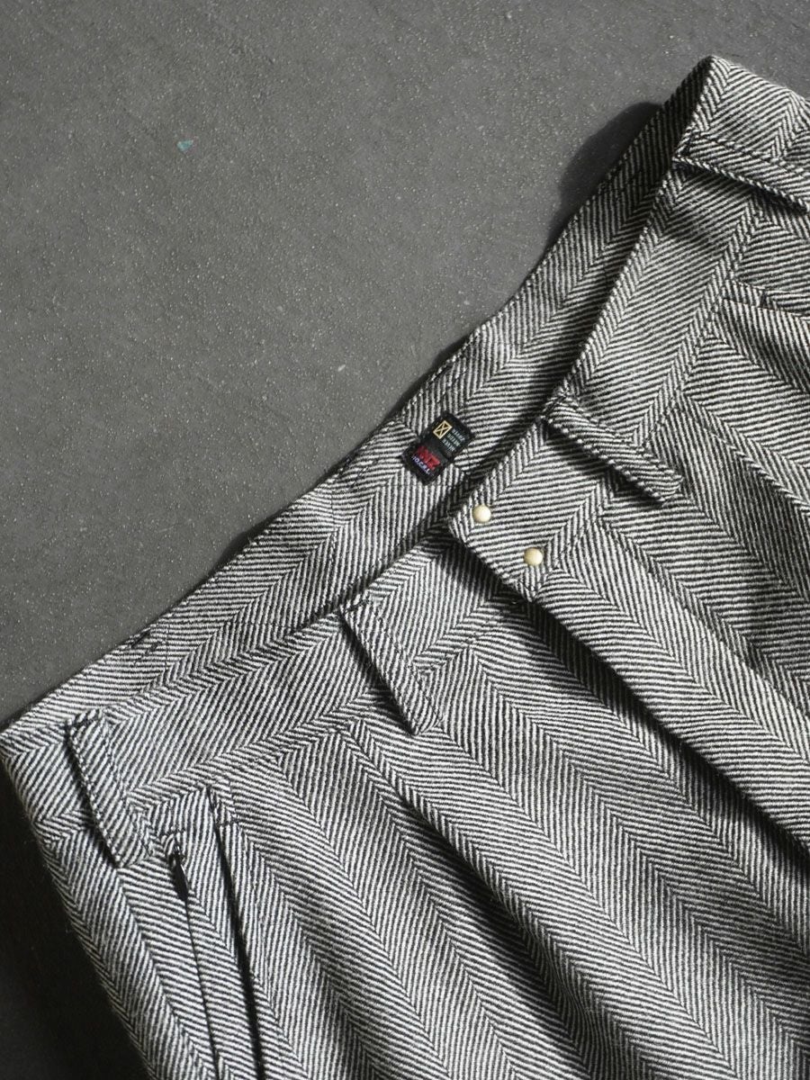 N.N.Z. TROUSERS W[GRAY HERRINGBONE] | 1LDK (ワンエルディーケー
