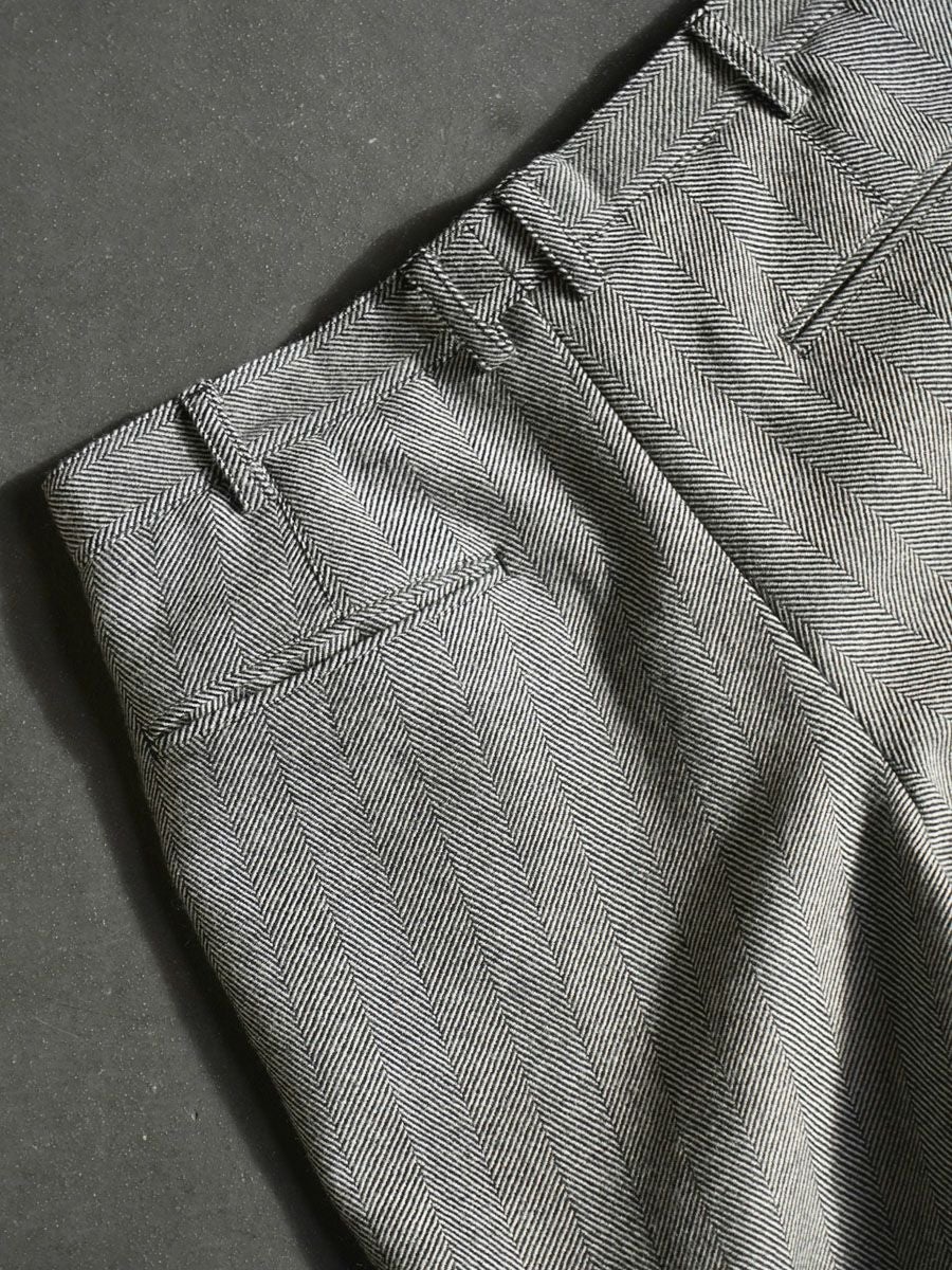 N.N.Z. TROUSERS W[GRAY HERRINGBONE] | 1LDK (ワンエルディーケー